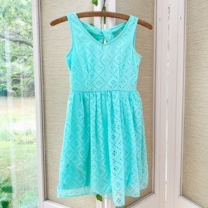 Disorderly Kids Dress, Mint Green Floral Fancy Lacy Dress, Boho Lace Dress